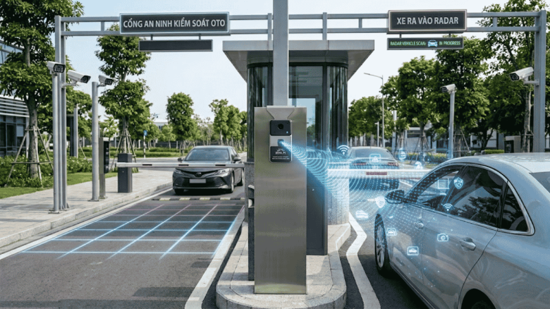 Radar cảm biến cho bãi xe